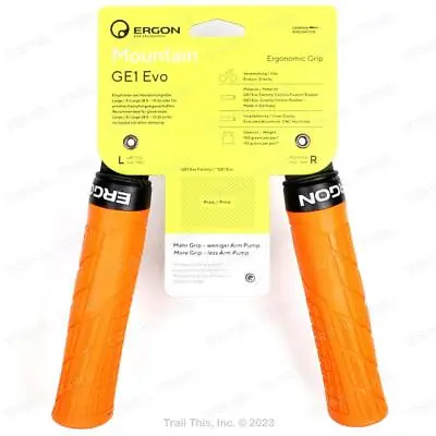 Ergon GE1 Evo Large Lock-On Handlebar Bike Grips MTB Enduro Bike - Juicy Orange • $20.95