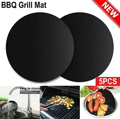 BBQ Grill Mat Reusable Bake Sheet Resistant Meat Barbecue Non-Stick Party • $11.49