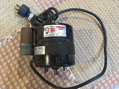 Vintage MARCH MFG Motor NO 7182-0105 230V .79Amp 1/8 HP • $30