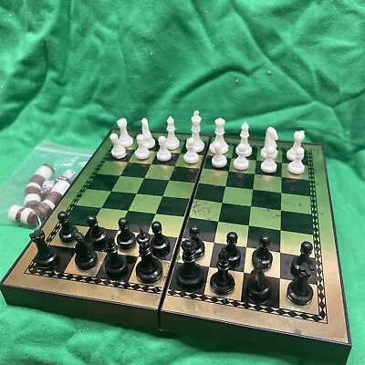 Magnetic Travel Chess Backgammon Set 8” • $4.99