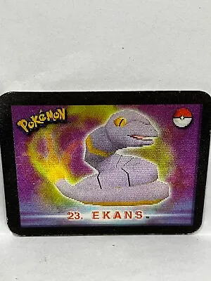 Pokemon Stadium Action 3D'S 2000 Lenticular Card Tazo  #7/50 Ekans Arbok • $8