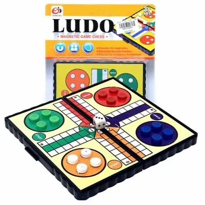 Mini Magnetic Travel Game Ludo Fast Dispatch Foldalble Xmas Present • £250