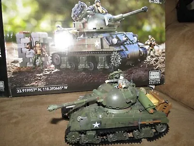 Mega Bloks Construx Call Of Duty Battle Tank CNG96 RARE WWII Sherman ON SALE! • $165