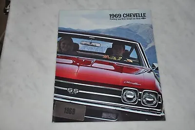 $16.95 • Buy 1969   69 Chevelle  Brochure Catalog SS 396 Malibu NEW OLD STOCK NOT A REPRO!