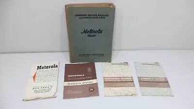 Vintage Motorola Radio Manuals Car Radio Parts & Service Brochure 30's 40s 50s • $26.21