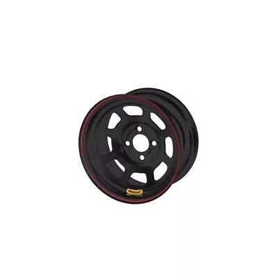 Bassett 47ST3 14X7 D-Hole 4x4.5 3 Inch Backspace Black Wheel • $104.99