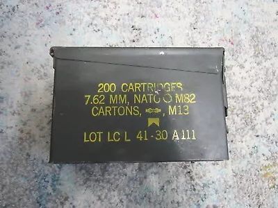 US Military Army Tactical Metal Waterproof  M13 M80 7.62 Mm Ammo Can ORIGINAL • $19.95