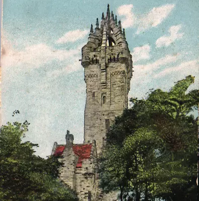 SCOTLAND: Wallace Monument Stirling. Shurey's Publications. Colour. Unused. 1910 • £6.95