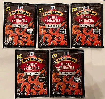 5x McCormick Grill Mates Honey Sriracha Marinade Seasoning Mix 1 Oz Ea BB 06/25 • £14.42