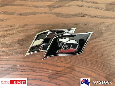 $17.55 • Buy Black HSV Racing Flag Badge Emblem Holden Commodore GTS R8 Clubsport Metal