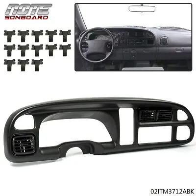 Dash Board Bezel Cover Instrument W/Vents Fit For 98-02 Dodge Ram 1500 2500 3500 • $31.85