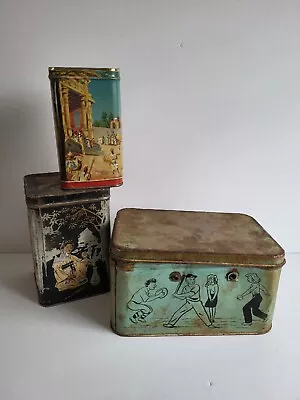 Tea And Kit Tin Vintage Lot • $7.26