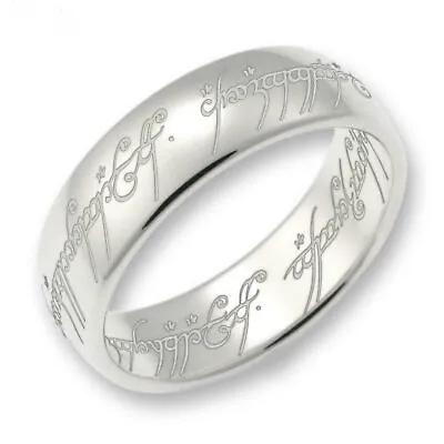 Fashion Jewelry Lord Of The Rings One Ring Stainless Steel Mens Ring Size 6 - 11 • £9.41