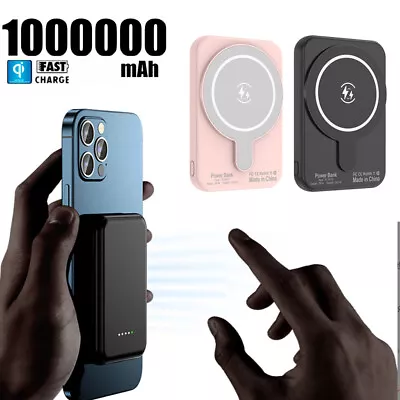 Mag Safe Portable Charger 1000000mAh Battery Pack For IPhone 12 13 14 Pro Max • $15.99