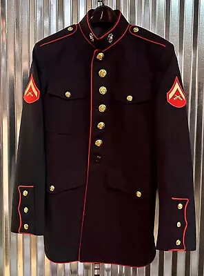 Usmc Us Marine Corps Dress Blues Jacket 43 R Lance Corporal • $230