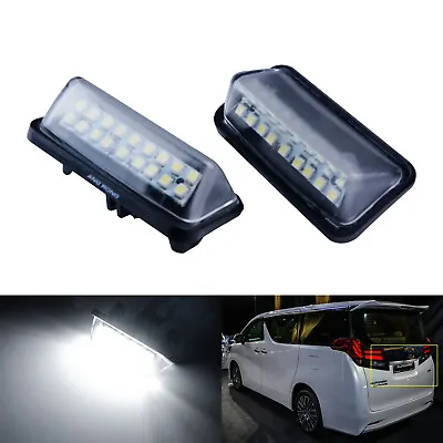 2x White LED License Plate Light For Toyota Prius XW50 Prime Aka Plug-In Hybrid • $12.85