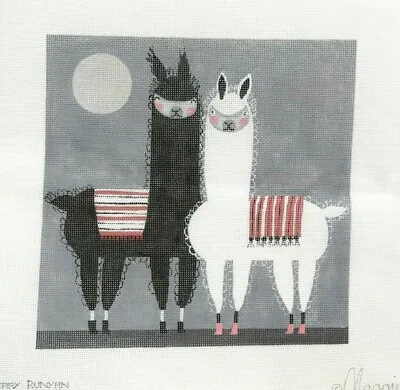 Maggie / Terry Runyan Alpacas Handpainted Needlepoint Canvas • $159.99