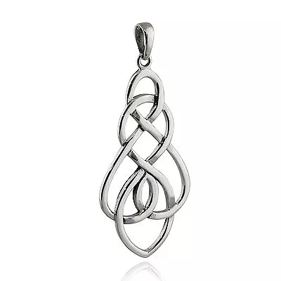 Celtic Knot Symbol Pendant - 925 Sterling Silver Irish Family Love NEW • $26