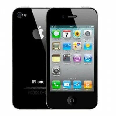 Apple IPhone 4 - 16GB - Black - Faulty - No GSM Service / No Signal • £7.50