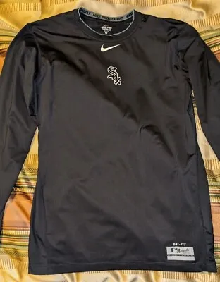 Vintage Nike Pro Combat Chicago White Sox Long Sleeve Men's Medium Fitted • $20