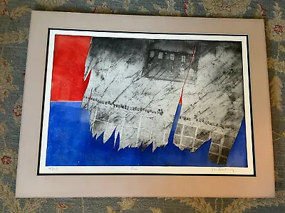 Vintage Art Print Jan Forsberg War. Signed And Numbered. Modern Art. Original • $250