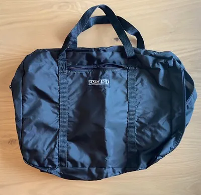 Lands End Black Duffel Bag Vintage Backpack Black Tote • $14.99