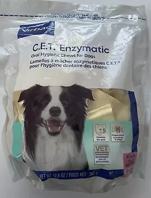 NEW Virbac 90605 CET Enzymatic Oral Hygiene Chews For Large Dogs 26-50 Lbs. • $21