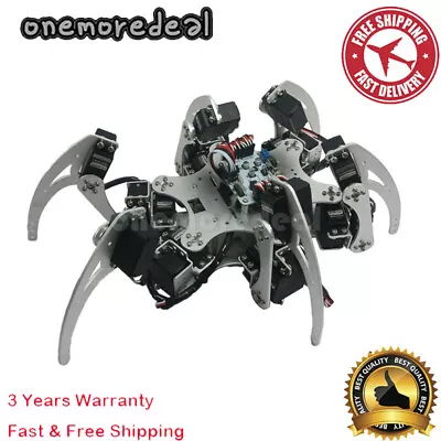 18 DOF Aluminium Hexapod Spider 6 Legs Robot Bracket Kit Compatible W/ Arduino • $137.18
