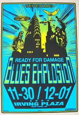 2004 Jon Spencer Blues Explosion - NYC Silkscreen Concert Poster By Mike Martin • $36.90