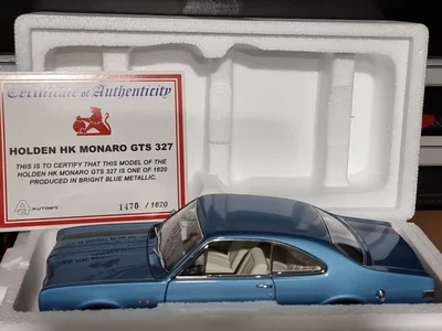 $750 • Buy New 1:18 Biante Holden HK GTS 327 Monaro In Bright Blue / Parchment Trim