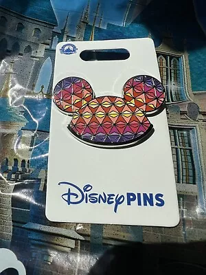 Disney Parks Epcot Spaceship Earth Mickey Mouse Ears 2024 Open Edition Pin • $20