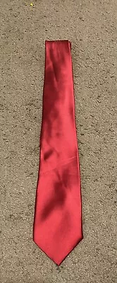 Donald J. Trump Signature Collection Gold Bar Solid Red 100% Silk Tie • $19.99