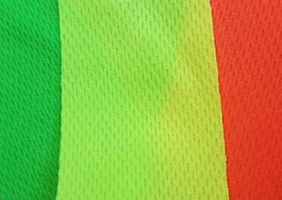 High Vis Yellow / Orange / Green Safety Speaker Fabric - Be Seen - Ultra Bright • £0.99