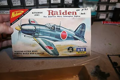 Nichimo Mitsubishi J2M3 Raiden (JACK) Model Kit NO PILOT But Complete Aircraft • $9