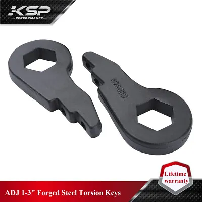 $32.99 • Buy Front Torsion Bar Key Forged Lift Kit 1-3''  For 01-10 Chevy 1500HD 2500 HD 