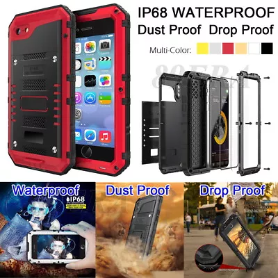 $37.35 • Buy IP68 Underwater Waterproof Military Full Protector Metal Case Cover For IPhone