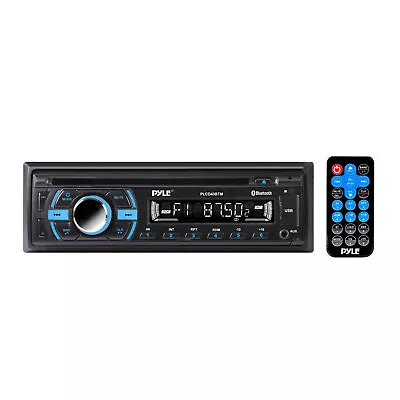 Pyle Single DIN Marine Bluetooth Stereo Receiver & CD Player With Remote Black • $67.99