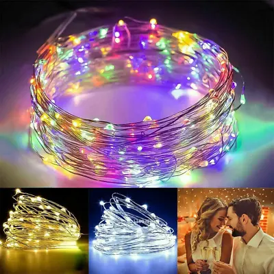 50/100/200LED DIY Micro Copper Wire Fairy String Lights Party Decor USB Plug In • $0.99