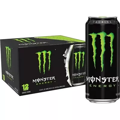 Monster Energy Original Energy Drink 16 Fl Oz 12pk • $29.95