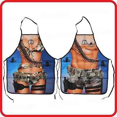 Apron-funny-camouflage Army Military Force Soldier Muscle Man Sexy Woman Lady • $9.68