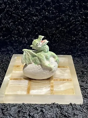 Baby Dragon Coming Out Of Egg Figurine (D1) • $5