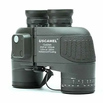 10X50 Marine Binoculars For Adults Waterproof Binoculars W/ Rangefinder Compass • $157.55