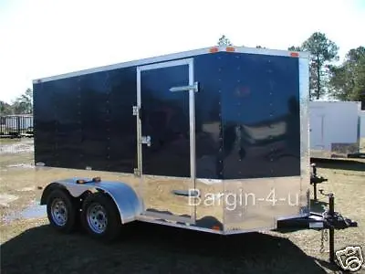 NEW 6x12 6 X 12 V-Nose Enclosed Cargo Trailer W/Ramp • $1820.09