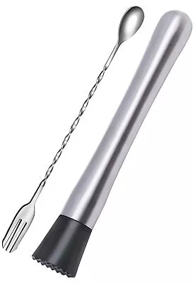 Ortarco 10 Inch Stainless Steel Muddler For Cocktail And 10 Large Silver  • $7.84