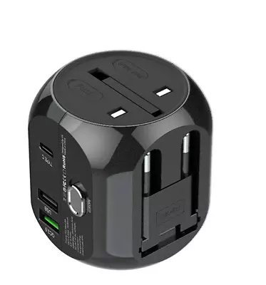 Universal EU US AU & UK All In One Travel Adapter Kit With Multi-port Charger • $9.99