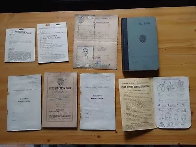 Durham County Original Police Identity Card 1940 Plus Police Note Book & Road Tr • £80