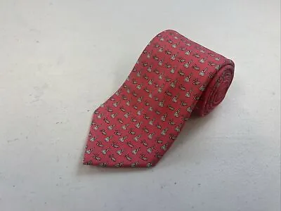 Vineyard Vines Men's Pink Whale Novelty Silk Neck Tie $125 • $27.53