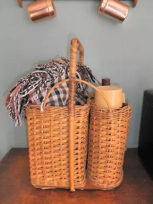 Vintage Retro Picnic Bakset Hamper ~ Hot Rod Camping Caravan • $69.95