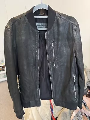 AllSaints Kino Leather Jacket - Medium • £100