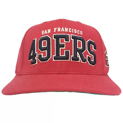 San Francisco 49ers Mitchell & Ness Redline Flex Snapback Hat 3D Logo Cap New • $31.99